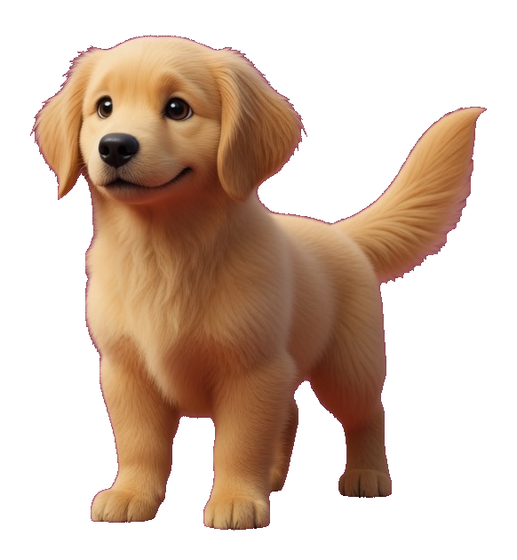 Sunny the golden retriever puppy from RoutinePals