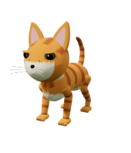 Mango the orange tabby cat from RoutinePals